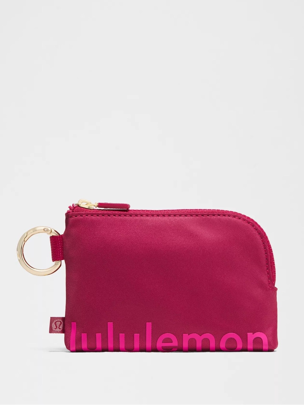New Lululemon Clippable Card Pouch - Berry Rumble